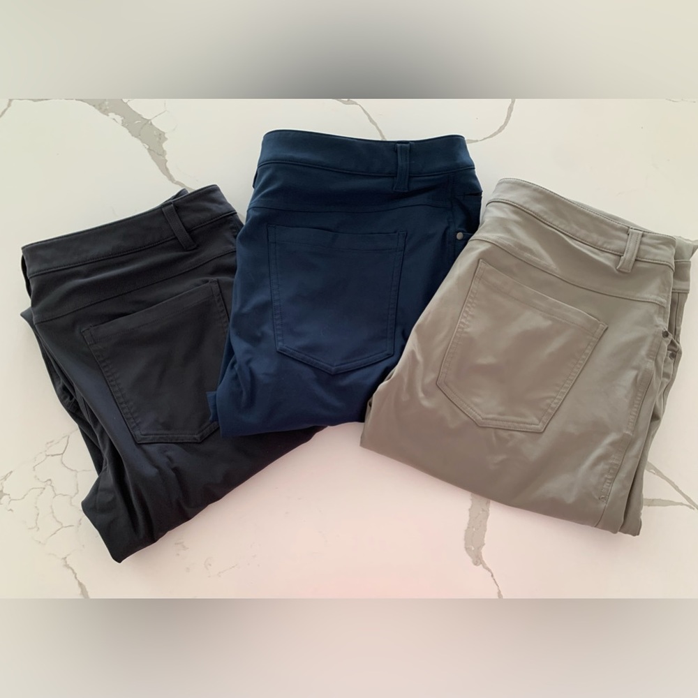 3 Lululemon Men’s ABC Pants - Classic Fit - 32” (34” Waist)